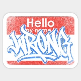 Hello My Name Is Sticker